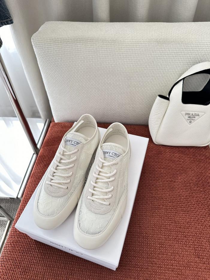 repliche,replica,perfette,siti di,affidabili,migliori siti,dove comprare,1:1,scarpe da ginnastica Le nuove sneakers basse con lacci SUNNY di Jimmy Choo, bianche (EA4MHE)