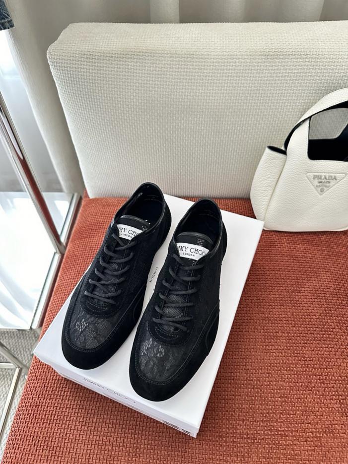repliche,replica,perfette,siti di,affidabili,migliori siti,dove comprare,1:1,scarpe da ginnastica Le nuove sneakers basse con lacci SUNNY di Jimmy Choo, nere (MI6MRG)
