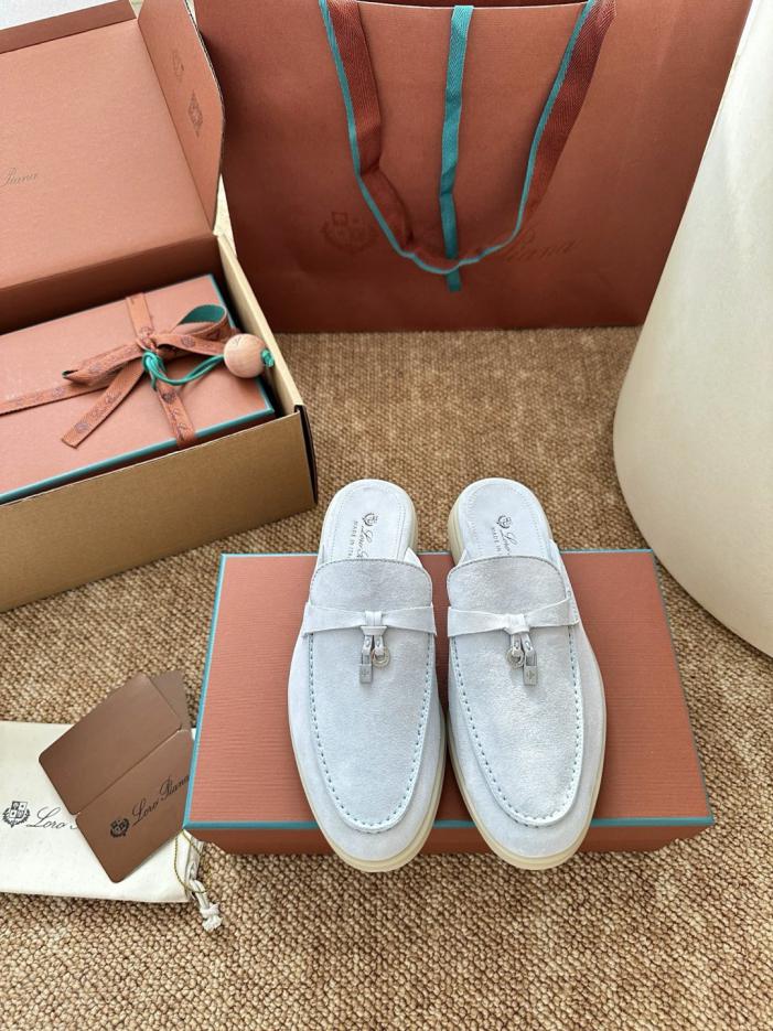 repliche,replica,perfette,siti di,affidabili,migliori siti,dove comprare,1:1,scarpe da ginnastica Sandali mocassino slip-on Loro Piana Classic Summer Charms Walk, blu acqua (SAL9QV)