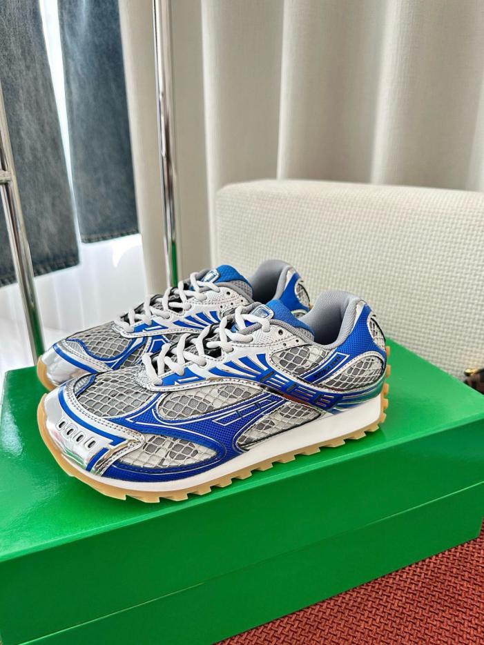 repliche,replica,perfette,siti di,affidabili,migliori siti,dove comprare,1:1,scarpe da ginnastica Sneakers stringate Bottega Veneta Orbit Retro Tech in tessuto, blu (O4SDWC)