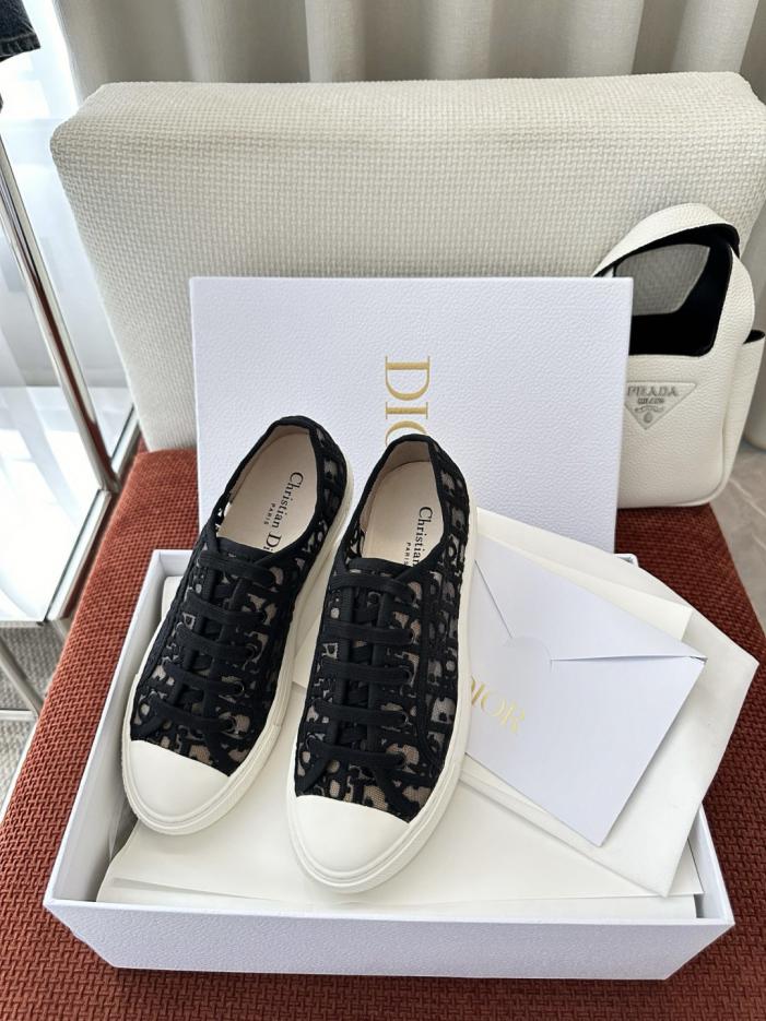 repliche,replica,perfette,siti di,affidabili,migliori siti,dove comprare,1:1,scarpe da ginnastica Sneakers Dior Walk’n in mesh twill ricamato, nere (ABT2IF)