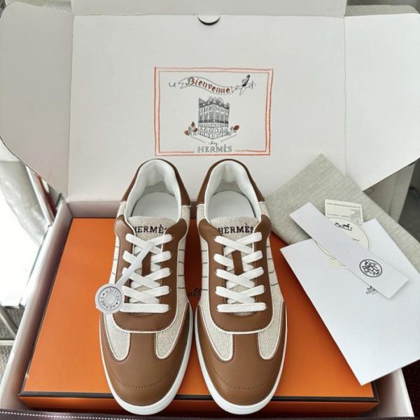 Nuove sneakers Hermes Match, marroni (3643I6)