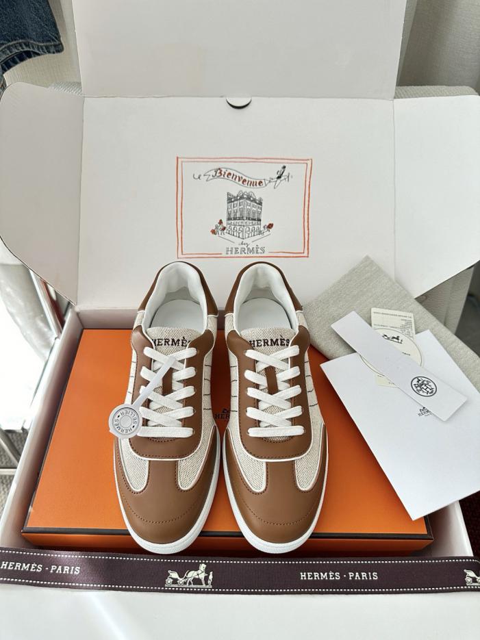 repliche,replica,perfette,siti di,affidabili,migliori siti,dove comprare,1:1,scarpe da ginnastica Nuove sneakers Hermes Match, marroni (3643I6)