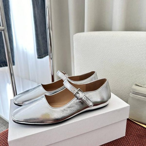 Scarpe Mary Jane di nuova collezione THE ROW in argento (6E85CK)