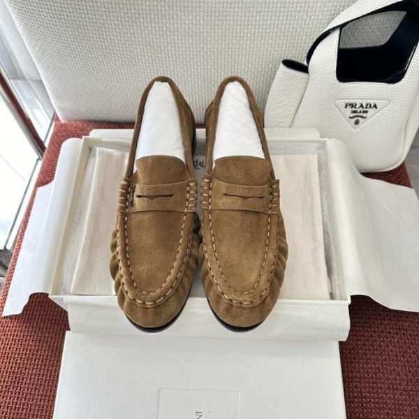 repliche,replica,perfette,siti di,affidabili,migliori siti,dove comprare,1:1,scarpe da ginnastica Mocassini Saint Laurent Paris New LE LOAFER in morbida pelle, marroni, in vera pelle scamosciata di vitello (XAO5HE)