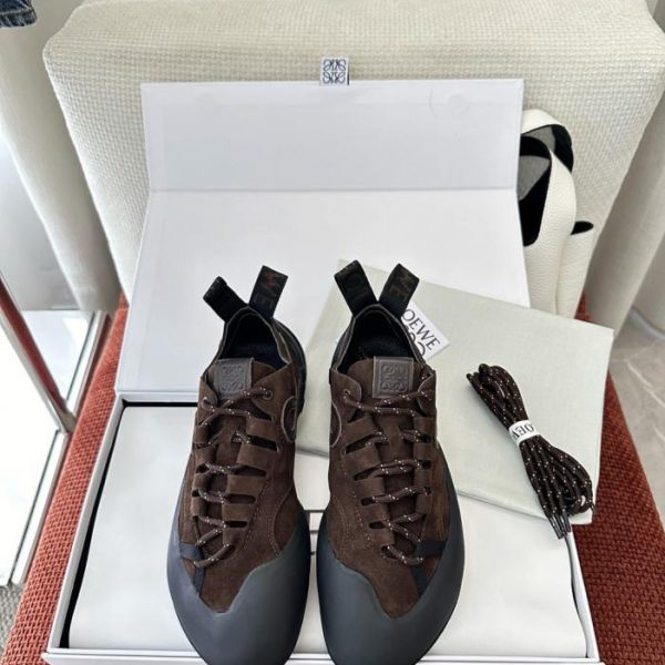 repliche,replica,perfette,siti di,affidabili,migliori siti,dove comprare,1:1,scarpe da ginnastica Sneakers LOEWE New Suede Grip, marroni. Vera pelle scamosciata di vacchetta, poliuretano termoplastico (U25OMT).
