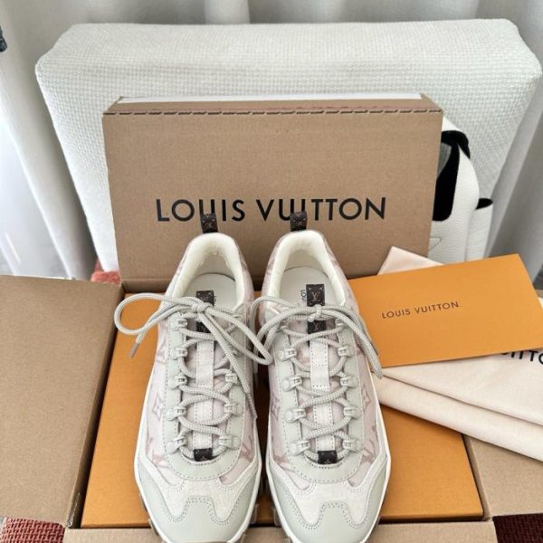 Sneakers LV RUSH XPLORER in pelle, beige/marrone (6569FH)